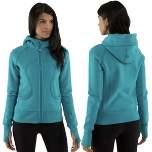 Lululemon Original Scuba Jacket Turquoise Blue Size 6
